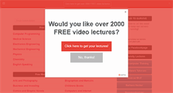 Desktop Screenshot of onlinevideolecture.com