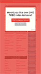 Mobile Screenshot of onlinevideolecture.com